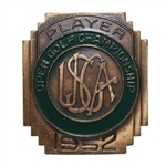 1952 US Open at Northwood CC (Dallas, Texas) Contestant Badge - Julius Boros Winner