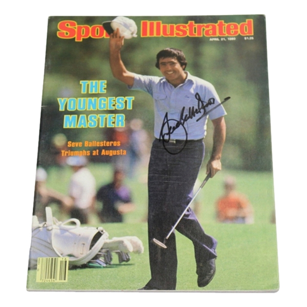 Seve Ballesteros Signed 1980 Sports Illustrated Masters Win Magazine-No Mailing Label