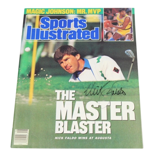 Nick Faldo Signed 1989 Masters Sports Illustrated Magazine JSA COA