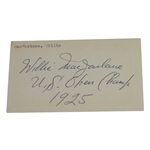 Willie MacFarlane(D-1961) Vintage Signed W/U.S. Open Champ-1925 Notation-"MINT" Signature
