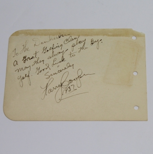 Hall of Fame Course Architect Donald Ross(D-1948) Vintage Signed Album Page W/Pinehurst Notation