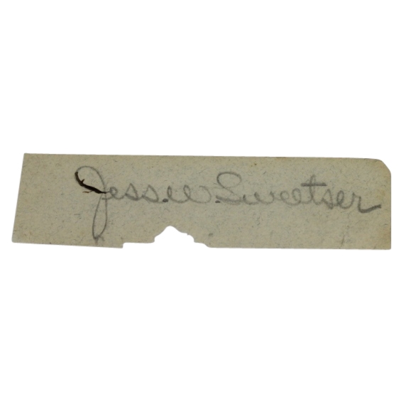 Jess Sweetser Vintage Signed Cut & Superb Wire Photo Jesse @ 1929 US Amateur- JSA COA
