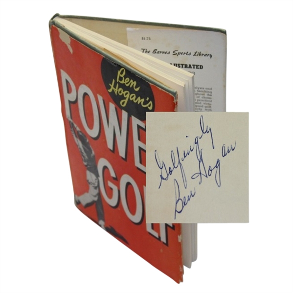 Ben Hogan Signed 'Power Golf' Book - 1948 JSA COA