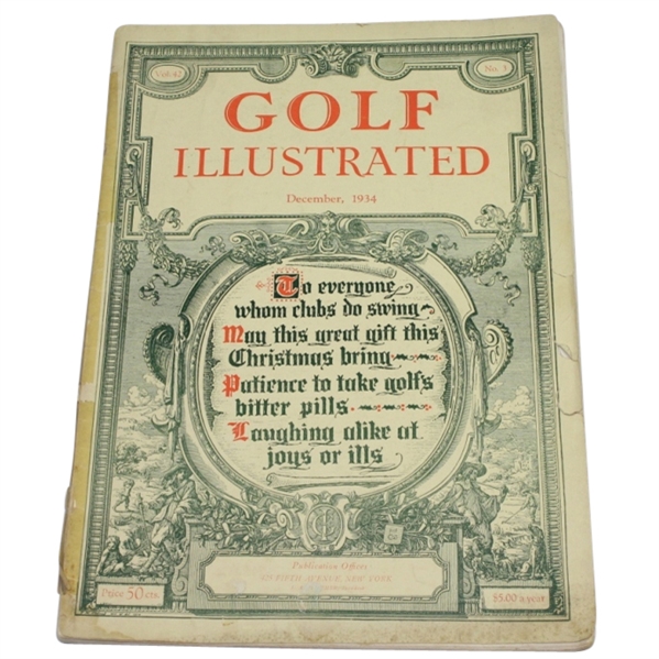 1934 Golf Illustrated Magazine - December