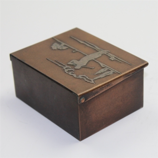 Heintz Sterling on Bronze Large Box with Insignia