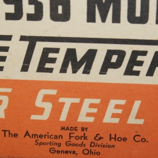  Spectacular 1936 True Temper Steel Golf Clubs Cardboard Golf Advertising - Framed