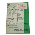 1961 Masters Tournament Spectator Guide - Gary Player Winner