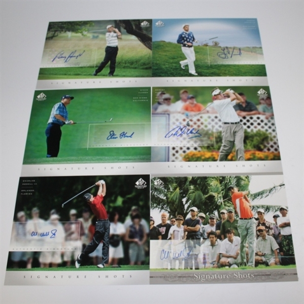 Lot of Thirty Signed Upper Deck SP Authentic Photos JSA COA