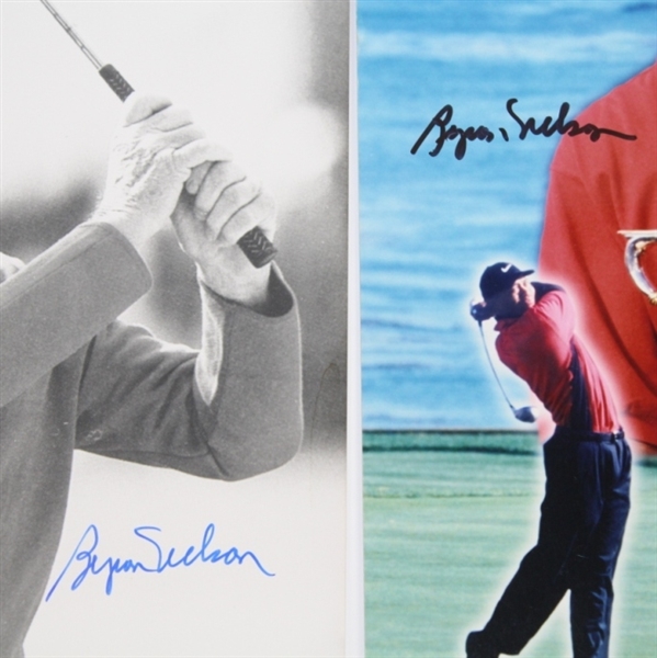 Lot of Two Byron Nelson Signed 8x10 Photos JSA COA