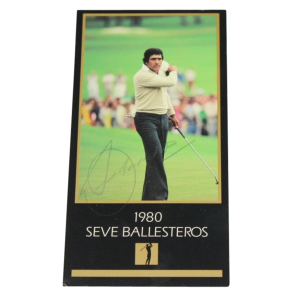 Seve Ballesteros Signed 1980 GSV Golf Card JSA COA