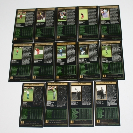Lot of 14 Signed GSV Golf Cards JSA COA