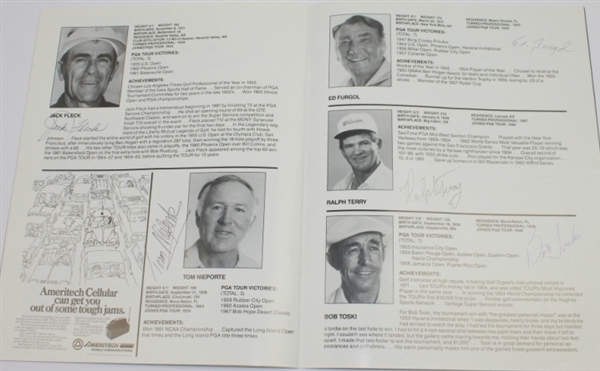 Multi-Signed 1988 BMW Golf Classic Program JSA COA
