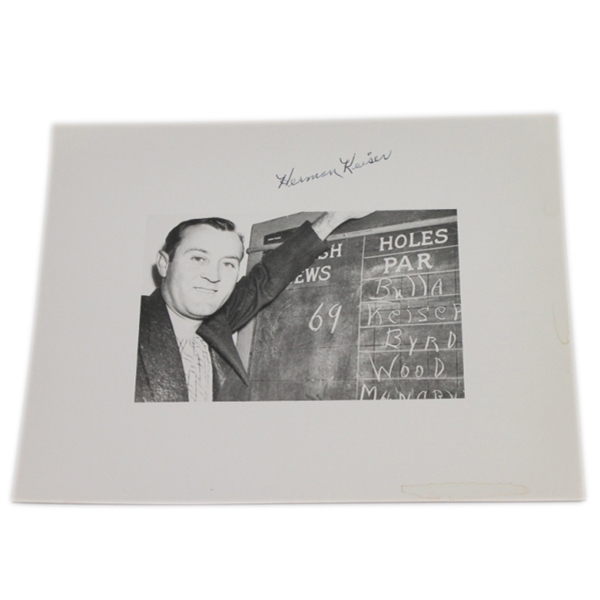 Herman Keiser Signed 8x10 Black and White Photo JSA COA