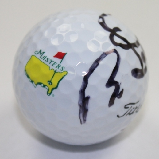 Bernhard Langer Signed Masters Logo Golf Ball JSA COA