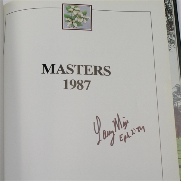 Larry Mize Signed 1987 Masters Annual JSA COA