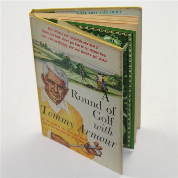 Tommy Armour Signed 'A Round of Golf with Tommy Armour' by Armour JSA COA