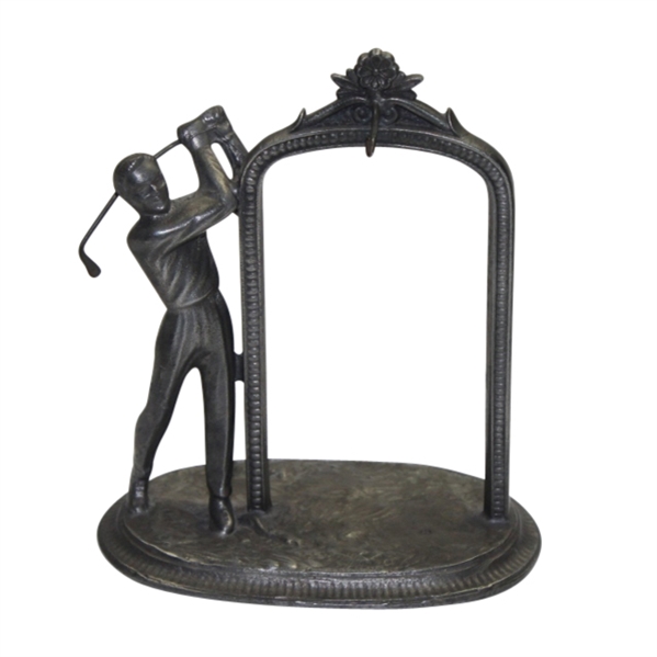 Pocket Watch Holder with Figural Golfer - Post-Swing