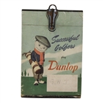 Successful Golfers Play Dunlop 1930s Advertising Piece Depicting Dunlop Caddie