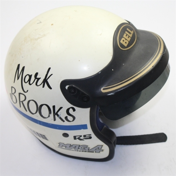 1989 Michigan 500 Pro-Am Winners Trophy, Jacket, Helmet, and Glove won by Mark Brooks