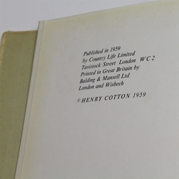 Henry Cotton 1959 'My Golfing Album' Book - Mark Brooks Collection