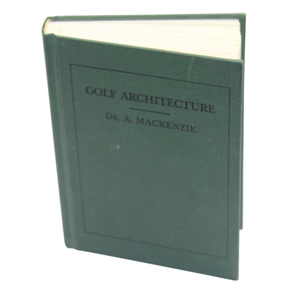 Dr. A. Mackenzie 1987 Reprint 'Golf Architecture' Book - Mark Brooks Collection