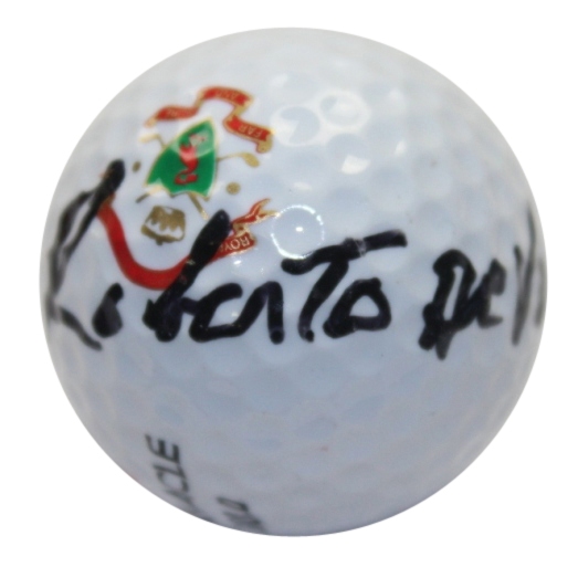 Roberto De Vicenzo Signed Royal Liverpool Logo Golf Ball JSA COA