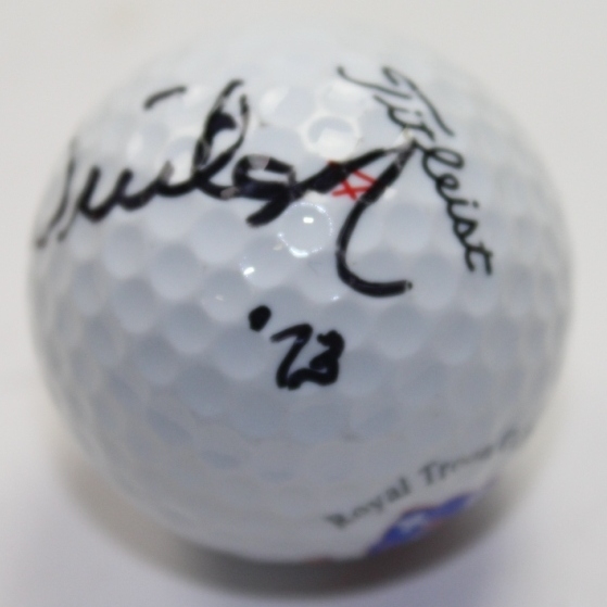 Tom Weiskopf Signed Royal Troon Logo Golf Ball JSA COA