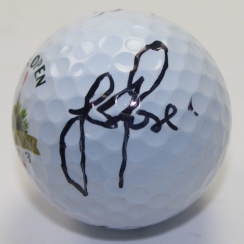 Justin Rose Signed 2013 US Open at Merion Logo Golf Ball JSA COA