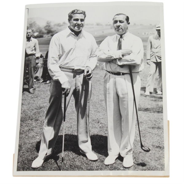 1935 US Open Walter Hagen and Olin Dutra Original Wire Photo