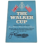 Jack Nicklaus Signed 1959 The Walker Cup Program JSA COA