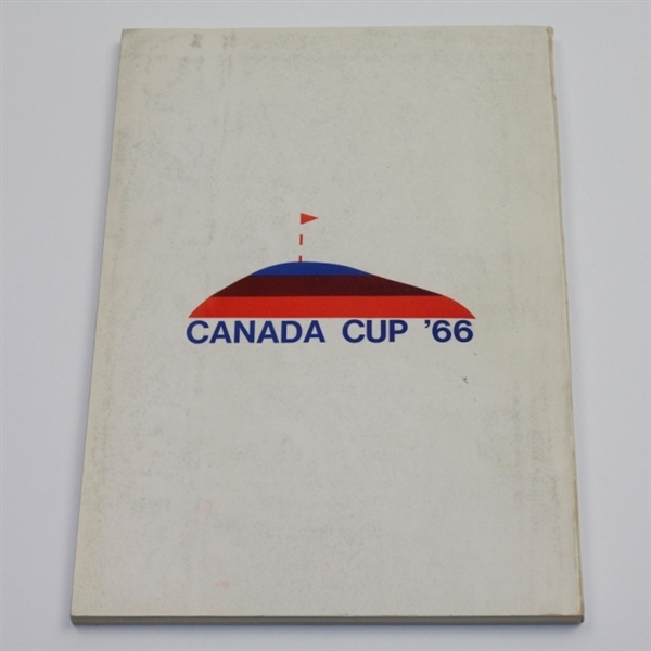 Jack Nicklaus Signed 1966 Intl Trophy Canada Cup Program-Seldom Seen!