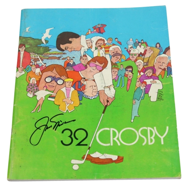 Jack Nicklaus Signed 1973 Bing Crosby National Pro-Am Program JSA COA