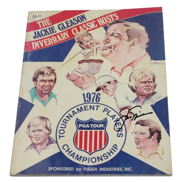 Jack Nicklaus Signed 1976 Tournament Players Championship Program JSA COA