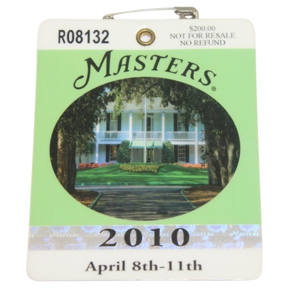 2010 Masters Badge #R08132 - Phil Mickelson Winner