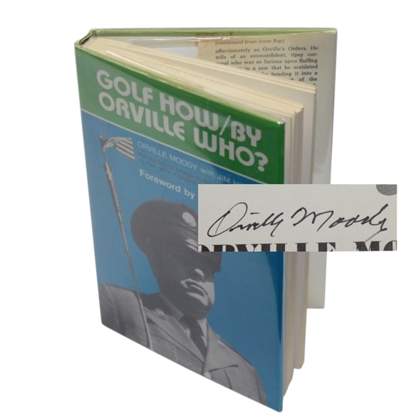 Orville Moody Signed 'Golf How/By Orville Who?' Book JSA COA