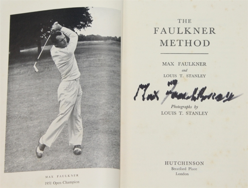 Max Faulkner Signed 'The Faulkner Method' Book JSA COA