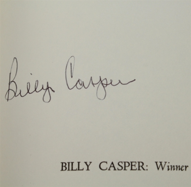 Billy Casper Signed 'Winner' Book JSA COA