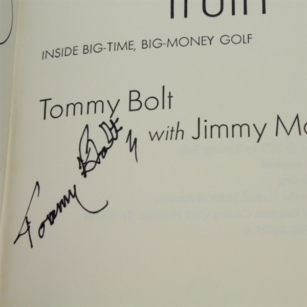 Lot of Three Tommy Bolt Signed Golf Books JSA COA