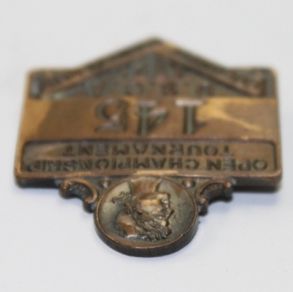 1921 US Open at Columbia C.C. Contestant Badge #145 -ONE OF THE EARLIEST KNOWN!