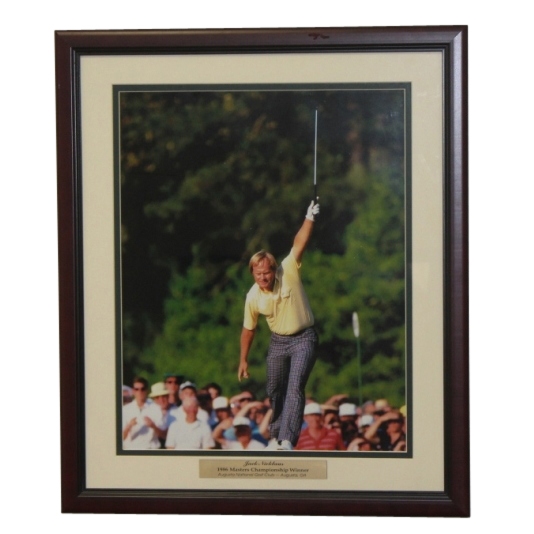 Jack Nicklaus 1986 Masters 16x20 Picture - Framed 