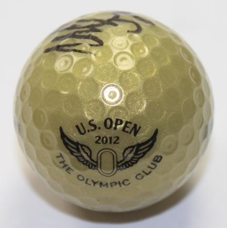 Webb Simpson Signed 2012 US Open at The Olymppic Club Logo Golf Ball JSA COA