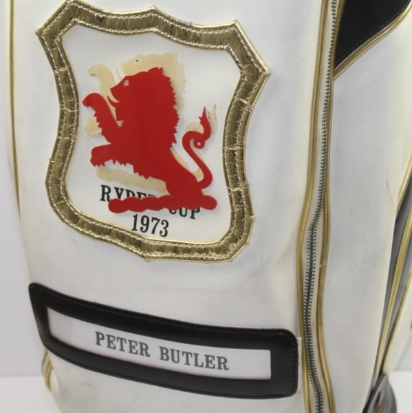 Peter Butler's 1973 Official Ryder Cup Golf Bag-Scores First Hole-In-One In Cup Matches!