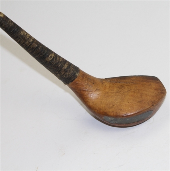Vintage Splice Neck Wood - Rams Horn Base Plate - Leather Insert