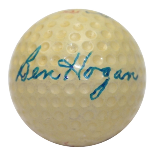 Ben Hogan Signed 'Ben Hogan' Logo Golf Ball FULL PSA #Y04718