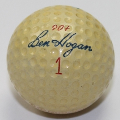 Ben Hogan Signed 'Ben Hogan' Logo Golf Ball FULL PSA #Y04718