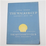 1953 The Walker Cup at The Kittansett Club Program - USA 9-3