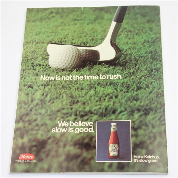 1975 Ryder Cup Matches at Laurel Valley GC Program - USA 21-11