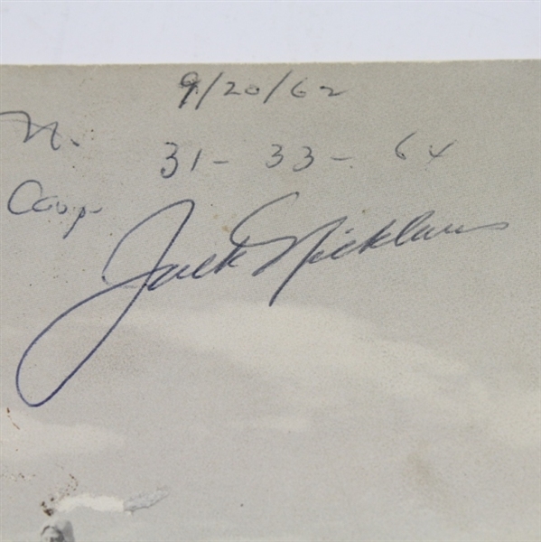 Jack Nicklaus Signed 1962 Portland Open Program - 3rd PGA Win! JSA COA