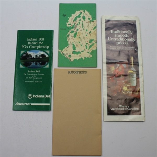 Lot of 4 Misc. Items - 1980 Masters, 1979 Memorial, 1991 & 1975 Pairing Sheets