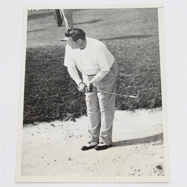 1937 Babe Ruth 6x8 Wire Photo at Invitation Tournament in Bermuda - ACME